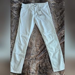 NWT Zara Men White Skinny Fit Pants